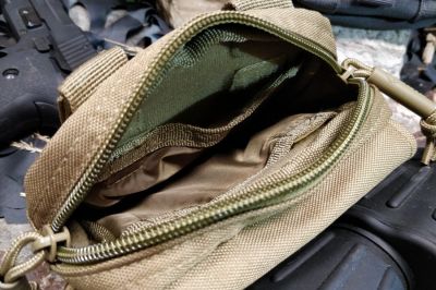 Viper MOLLE Phone/Small Utility Pouch (Coyote Tan) - Detail Image 4 © Copyright Zero One Airsoft